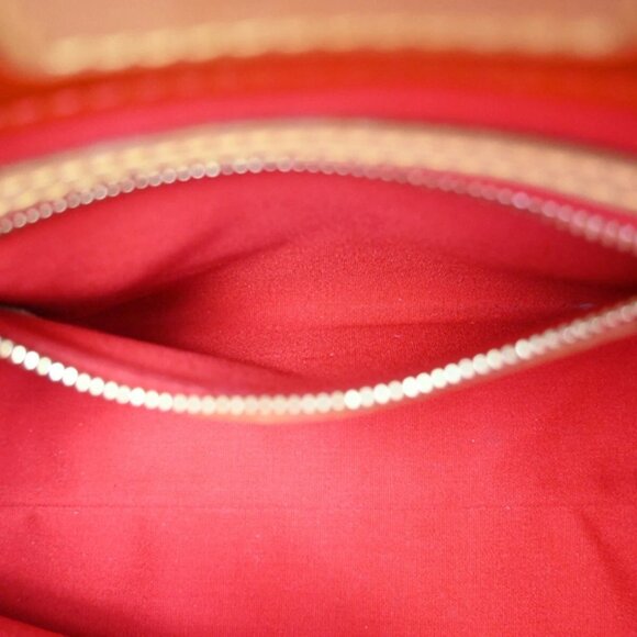 LOUIS VUITTON Read Hand Bag Monogram Vernis Patent Leather Red M91088 31EF111 - Picture 9 of 15